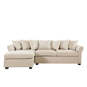 97" Wide Linen Left Hand Facing Sofa & Chaise